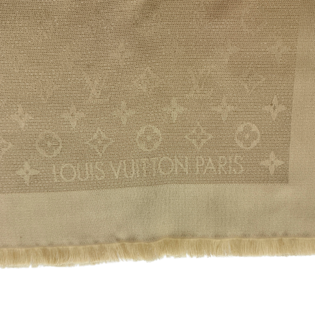 Louis Vuitton Monogram Shine Sjaal Beige