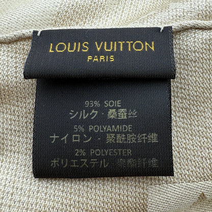 Louis Vuitton Monogram Shine Sjaal Beige