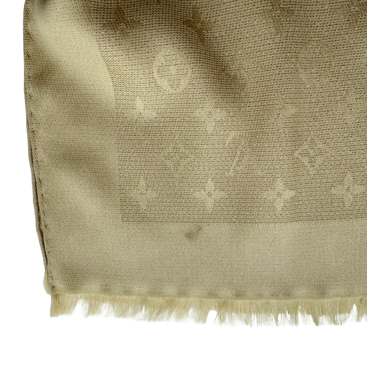 Louis Vuitton Monogram Shine Sjaal Beige