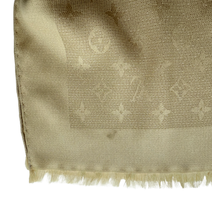 Louis Vuitton Monogram Shine Sjaal Beige