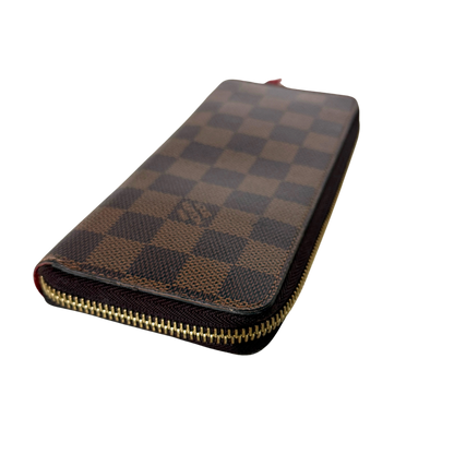 Louis Vuitton Clémence Geldbörse in Damier Ebene N60534 Braun / gut Louis Vuitton