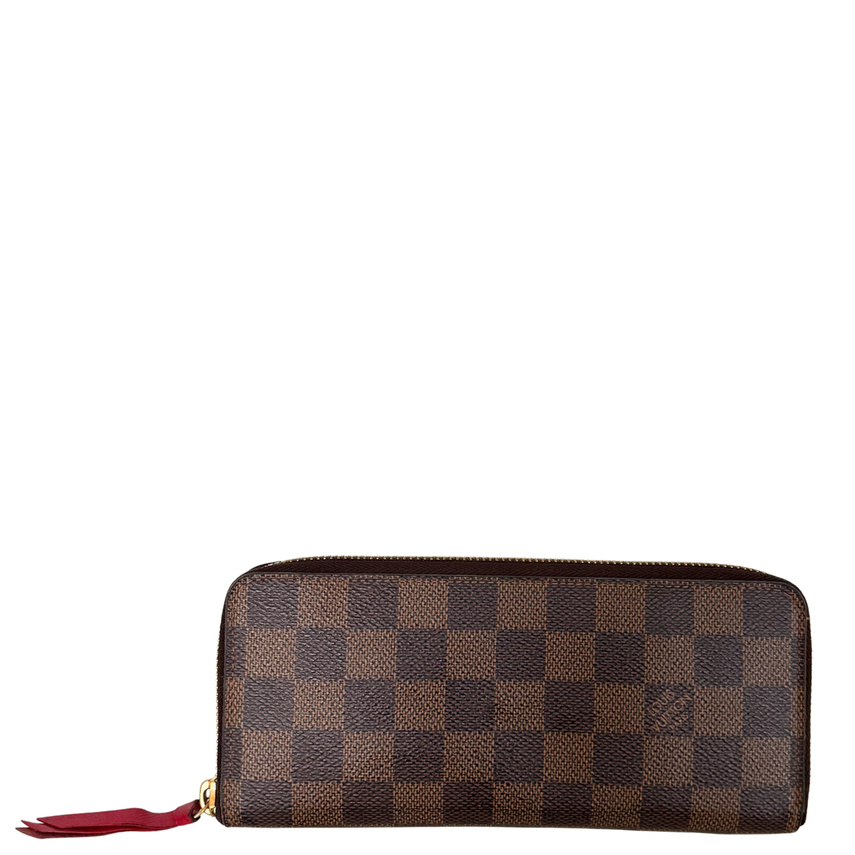 Louis Vuitton Clémence Geldbörse in Damier Ebene N60534 Braun / gut Louis Vuitton