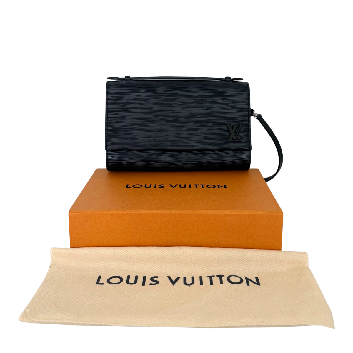 Louis Vuitton Cléry Umhängetasche aus Epi-Leder Schwarz / sehr gut Louis Vuitton