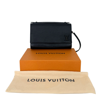 Louis Vuitton Cléry Umhängetasche aus Epi-Leder Schwarz / sehr gut Louis Vuitton