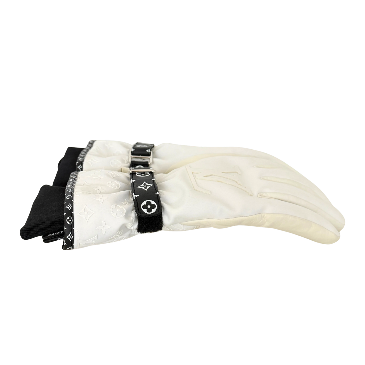 Louis Vuitton LV Snow Handschuhe Weiß / sehr gut Louis Vuitton
