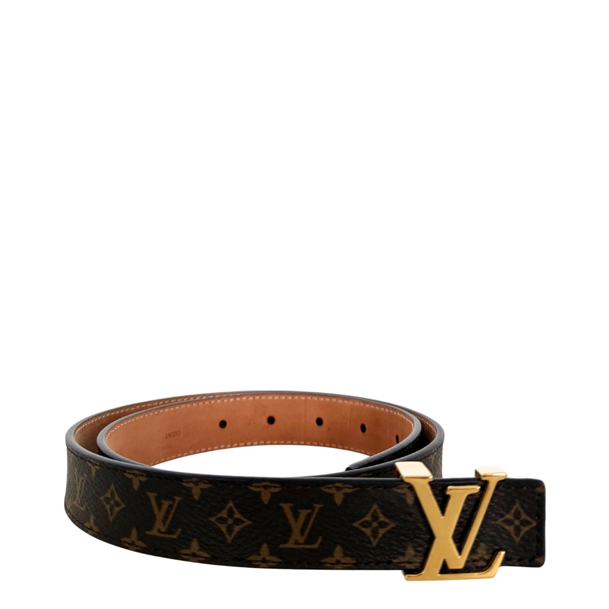 Louis Vuitton LV Initiales Gürtel 75cm Braun Fullset / sehr gut Louis Vuitton