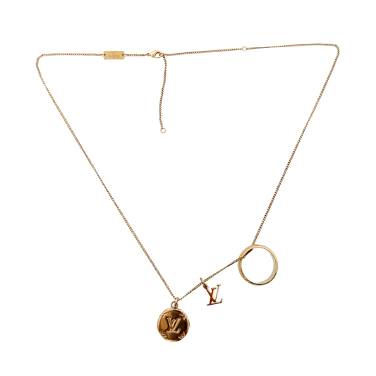 Louis Vuitton Monogram Halskette Gold / Louis Vuitton