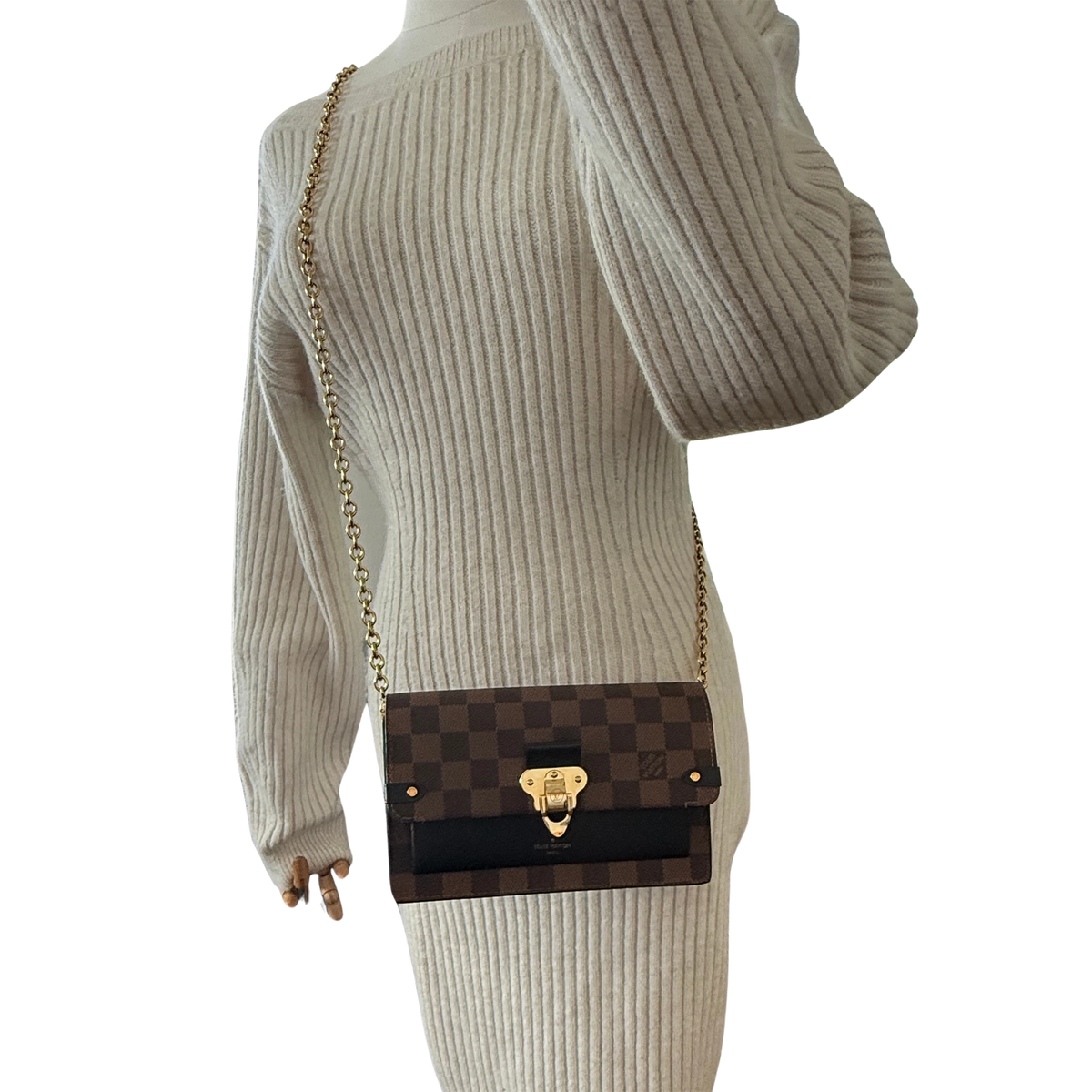 Louis Vuitton Vavin Chain Geldbörse Braun Fullset / neuwertig Louis Vuitton
