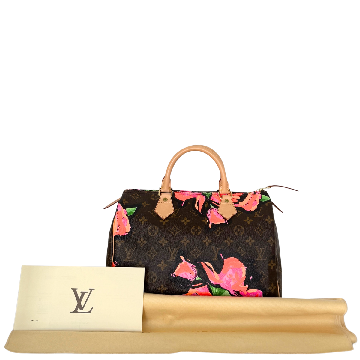 Louis Vuitton Speedy 30 Roses Monogram Canvas Braun / neuwertig Louis Vuitton