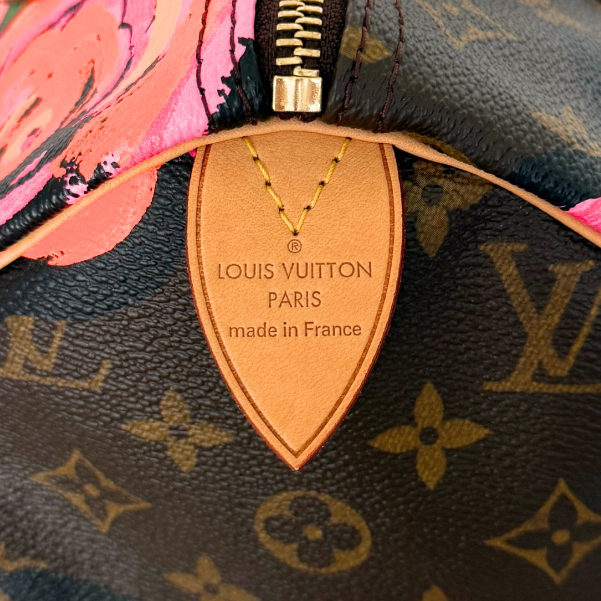 Louis Vuitton Speedy 30 Roses Monogram Canvas Braun / neuwertig Louis Vuitton