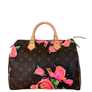Louis Vuitton Speedy 30 Roses Monogram Canvas Bruin