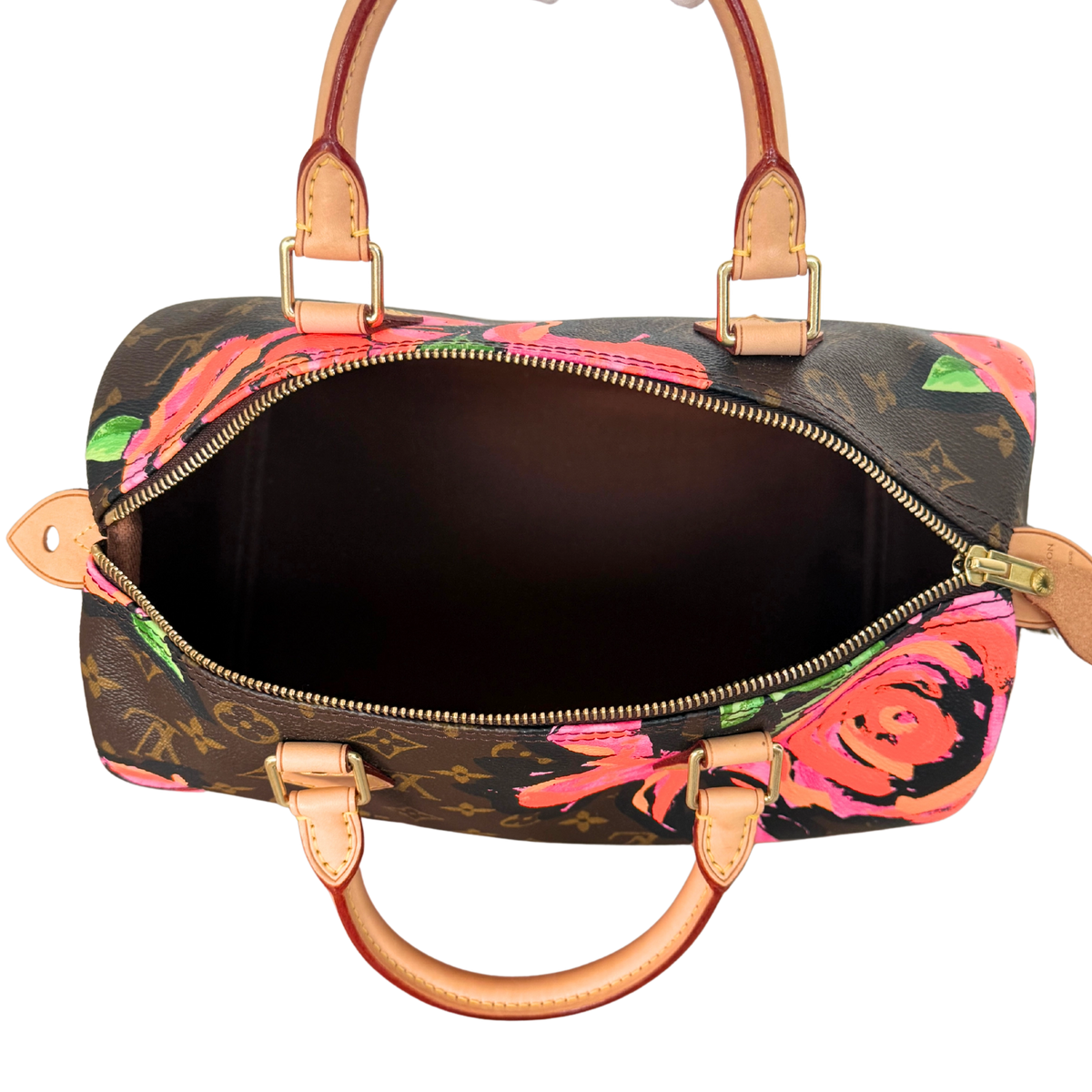 Louis Vuitton Speedy 30 Roses Monogram Canvas Braun / neuwertig Louis Vuitton