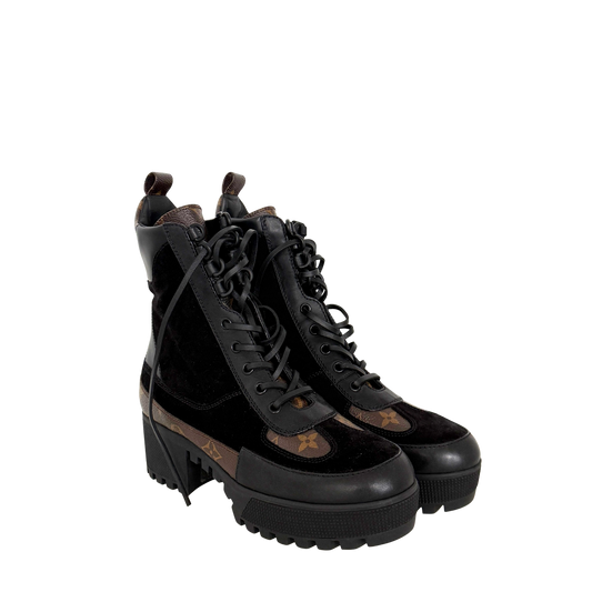 Louis Vuitton Laureate Desertboot 1A4XY3 Größe 39 Schwarz Fullset / neuwertig Louis Vuitton