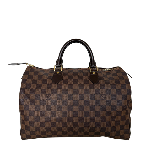 Louis Vuitton Speedy 35 Damier Ebene Braun Fullset/ sehr gut Louis Vuitton