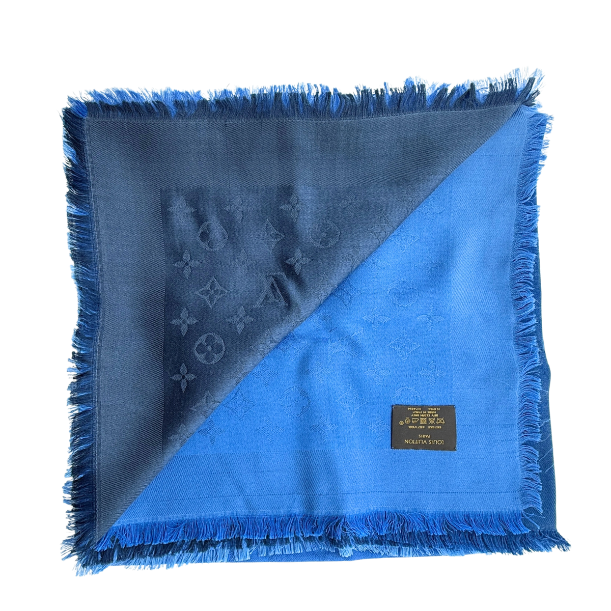 Louis Vuitton Monogram Shine Sjaal Blauw