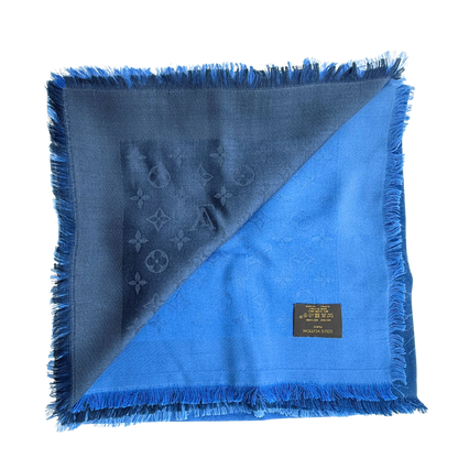 Louis Vuitton Monogram Shine Sjaal Blauw
