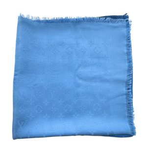Louis Vuitton Monogram Shine Sjaal Blauw