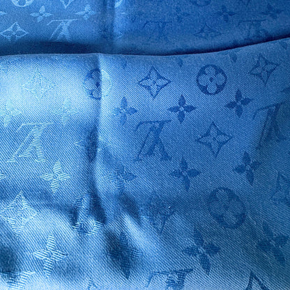 Louis Vuitton Monogram Shine Sjaal Blauw