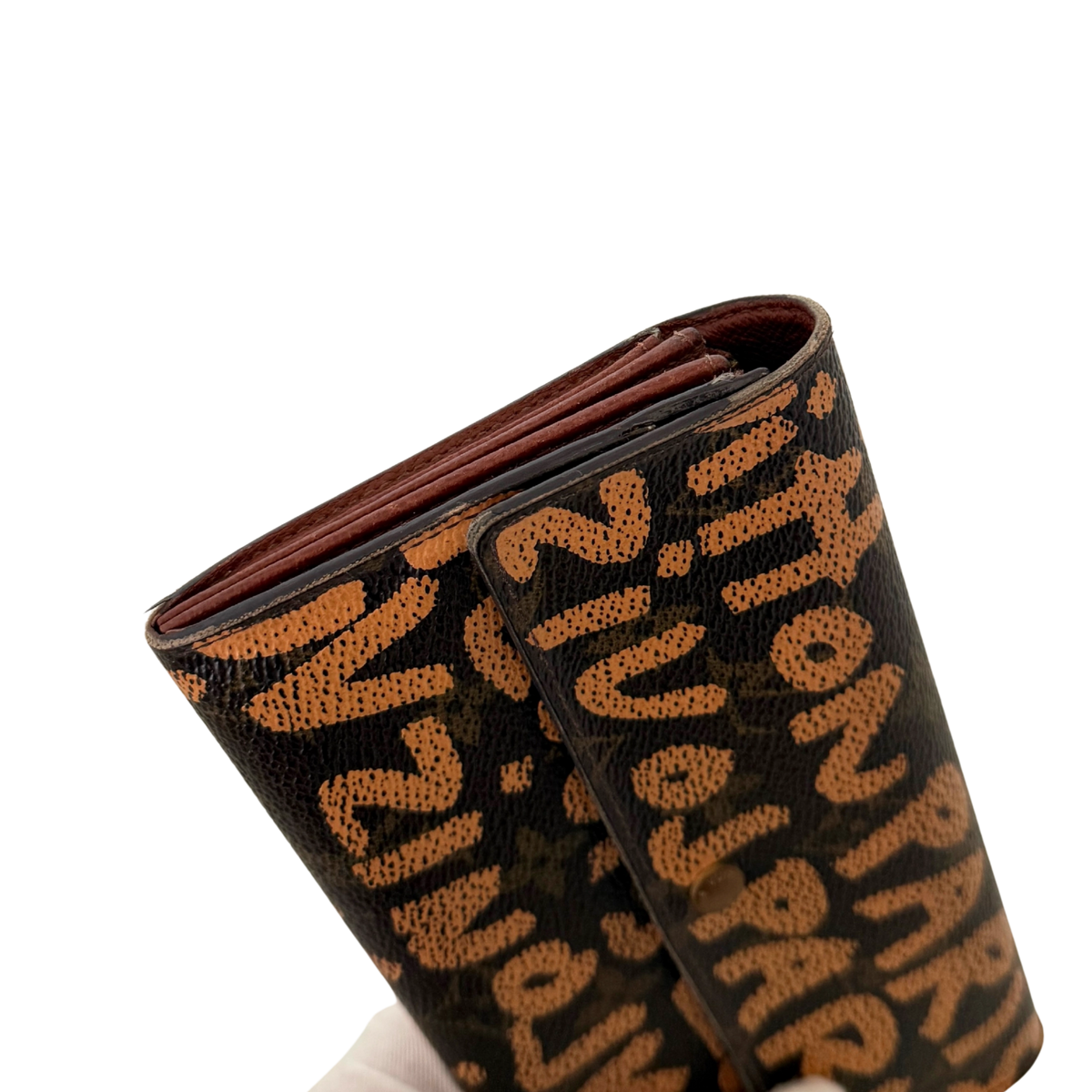 Louis Vuitton Stephen Sprouse Graffiti Geldbörse Braun / gut Louis Vuitton