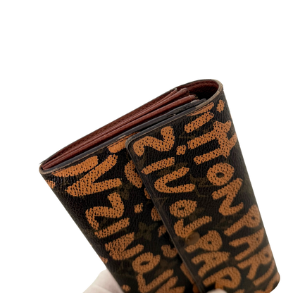 Louis Vuitton Stephen Sprouse Graffiti Geldbörse Braun / gut Louis Vuitton