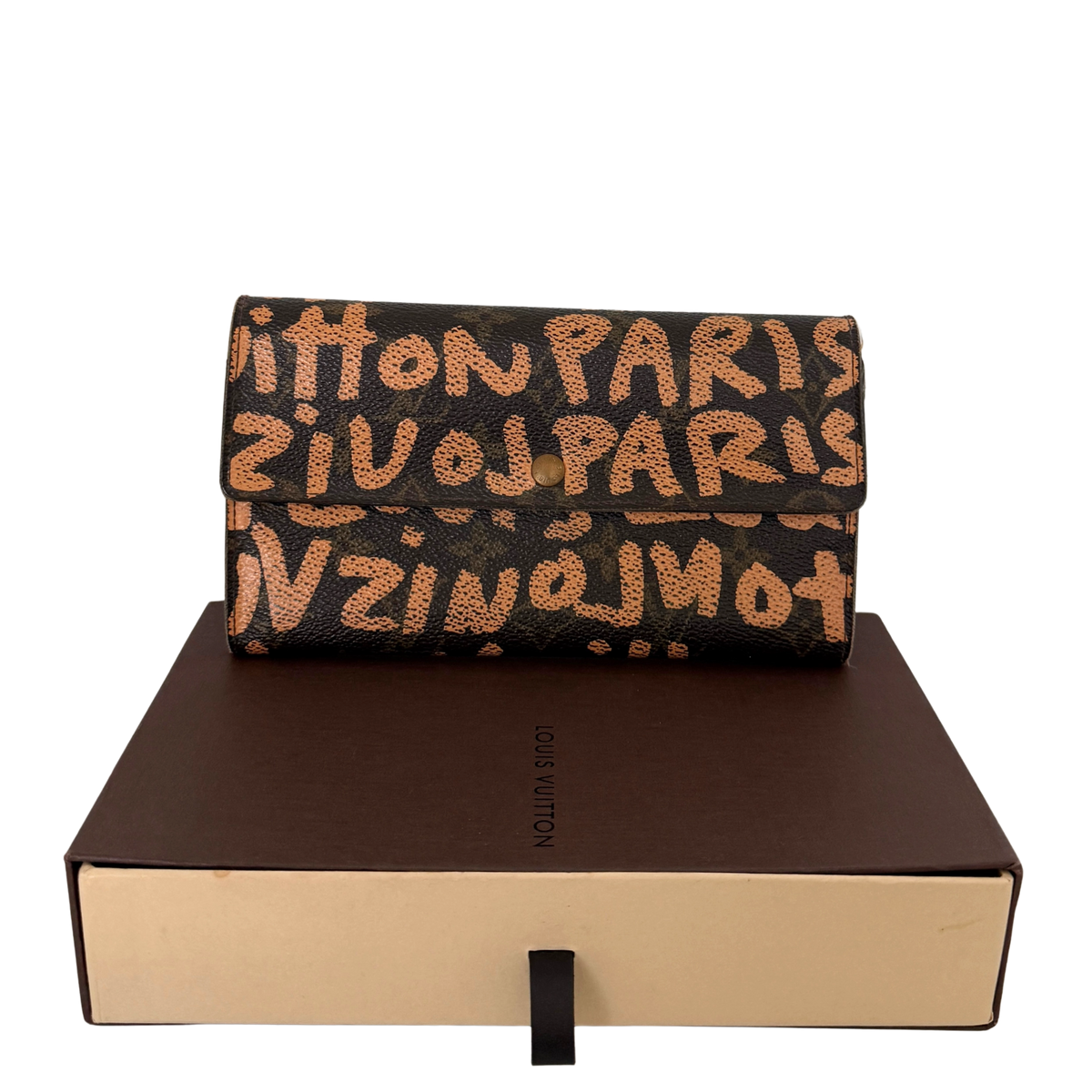 Louis Vuitton Stephen Sprouse Graffiti Geldbörse Braun / gut Louis Vuitton