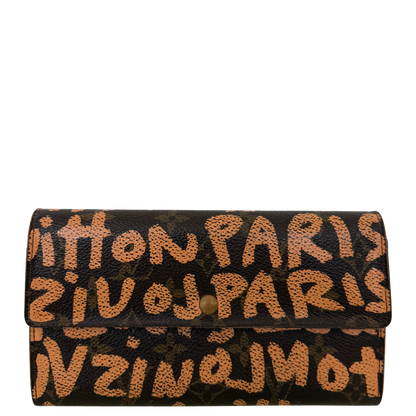 Louis Vuitton Stephen Sprouse Graffiti Geldbörse Braun / gut Louis Vuitton