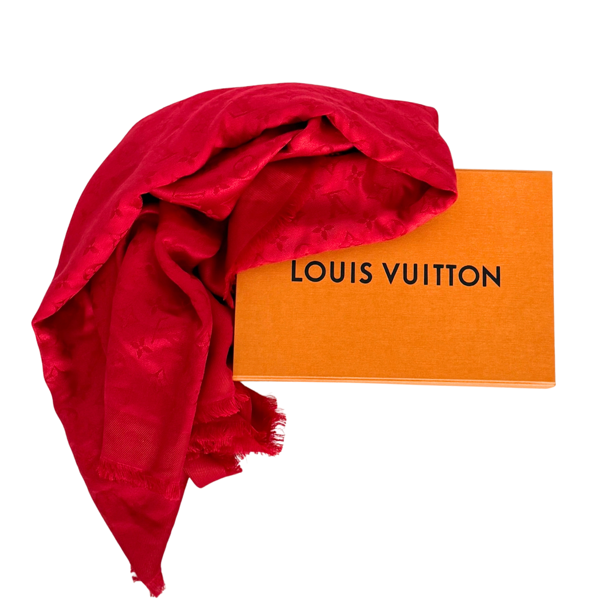 Louis Vuitton Monogram Classic Tuch Rot  / sehr gut Louis Vuitton