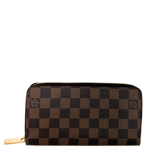 Louis Vuitton Zippy Portemonnee in Damier Ebene Canvas N41661 Bruin