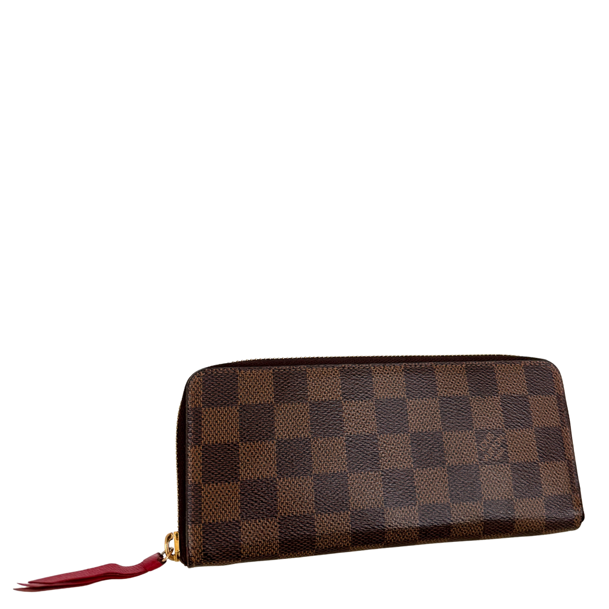 Louis Vuitton Clémence Geldbörse in Damier Ebene N60534 Braun / gut Louis Vuitton