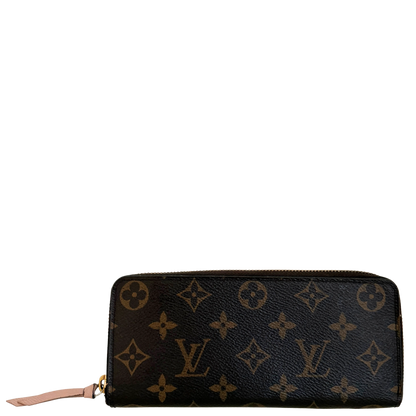 Louis Vuitton Clémence Geldbörse in Monogram Canvas M61298 Braun / gut Louis Vuitton