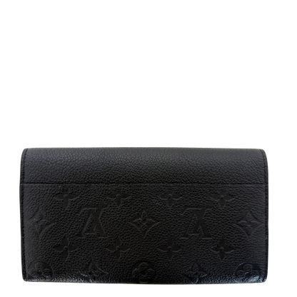 Louis Vuitton Sarah Geldbörse Monogram Empreinte M61182 Schwarz / sehr gut Louis Vuitton
