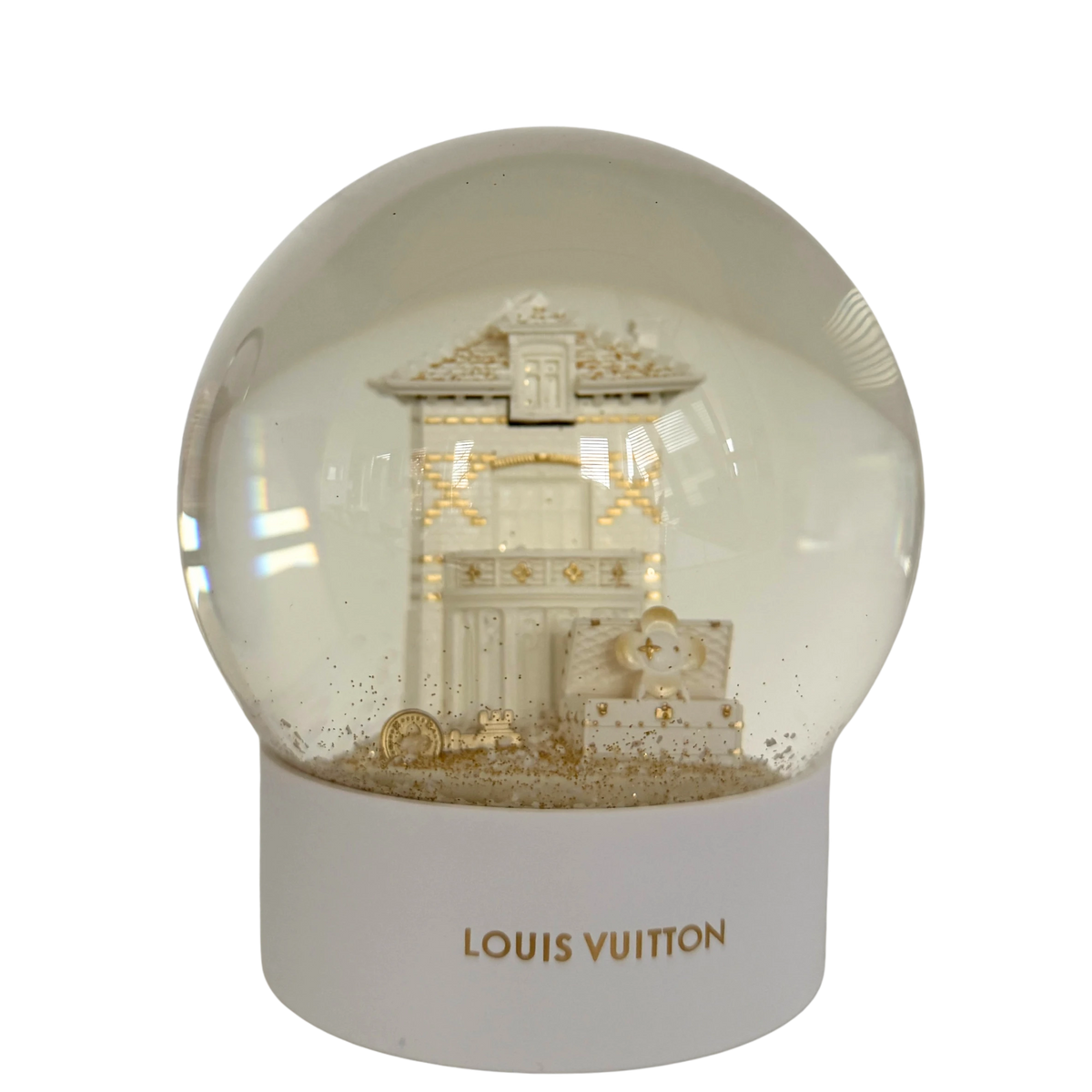 Louis Vuitton Vivienne Holiday Schneekugel Weiß / neuwertig Louis Vuitton