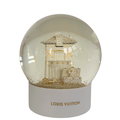 Louis Vuitton Vivienne Holiday Schneekugel Weiß / neuwertig Louis Vuitton