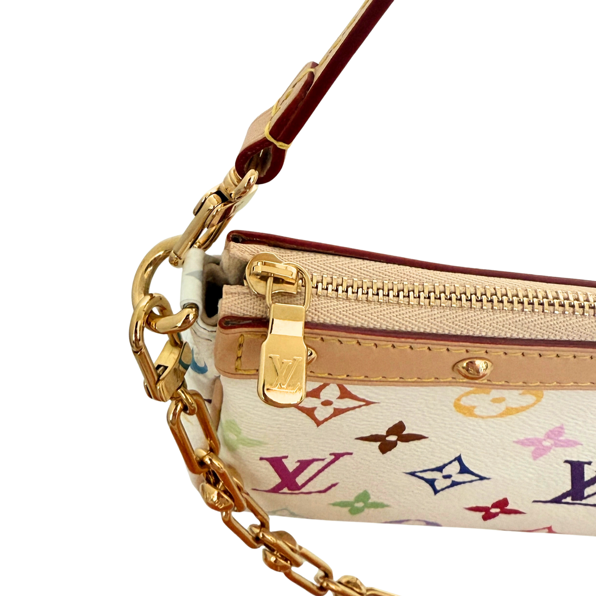 Louis Vuitton x Takashi Murakami Pochette Accessoires Other Monogram Canvas M13404 Multicolor Fullset / neuwertig Louis Vuitton