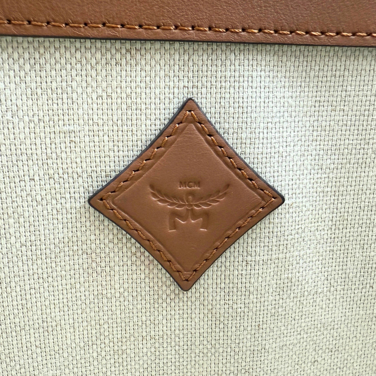 MCM Himmel Tote Bag in Lauretos-Canvas Cognac / neuwertig MCM