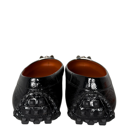 Hermès Liberty Ballerinas Größe 39 1/2 Schwarz / sehr gut Hermès