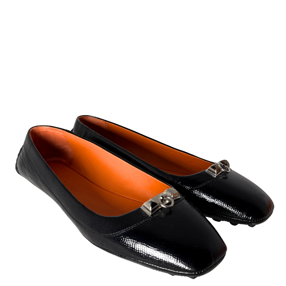 Hermès Liberty Ballerinas Größe 39 1/2 Schwarz / sehr gut Hermès