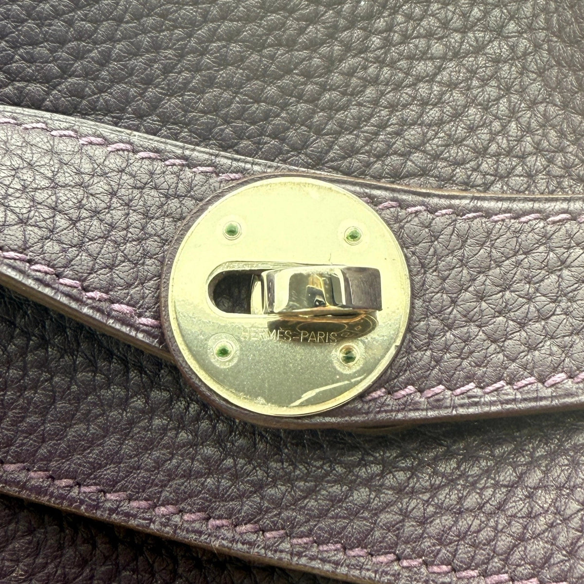 Hermès Lindy 34 Taurillon Clémence Ultraviolet / gut Hermès