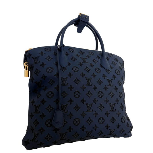 Louis Vuitton Monogram Addiction Lockit MM Dunkelblau / neuwertig Louis Vuitton
