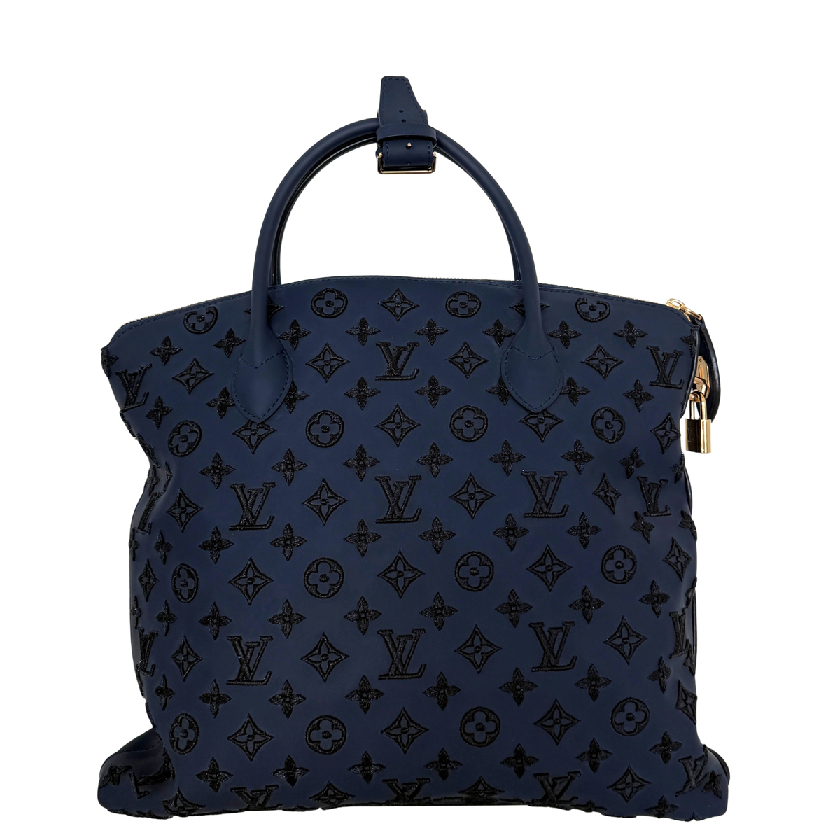 Louis Vuitton Monogram Addiction Lockit MM Dunkelblau / neuwertig Louis Vuitton