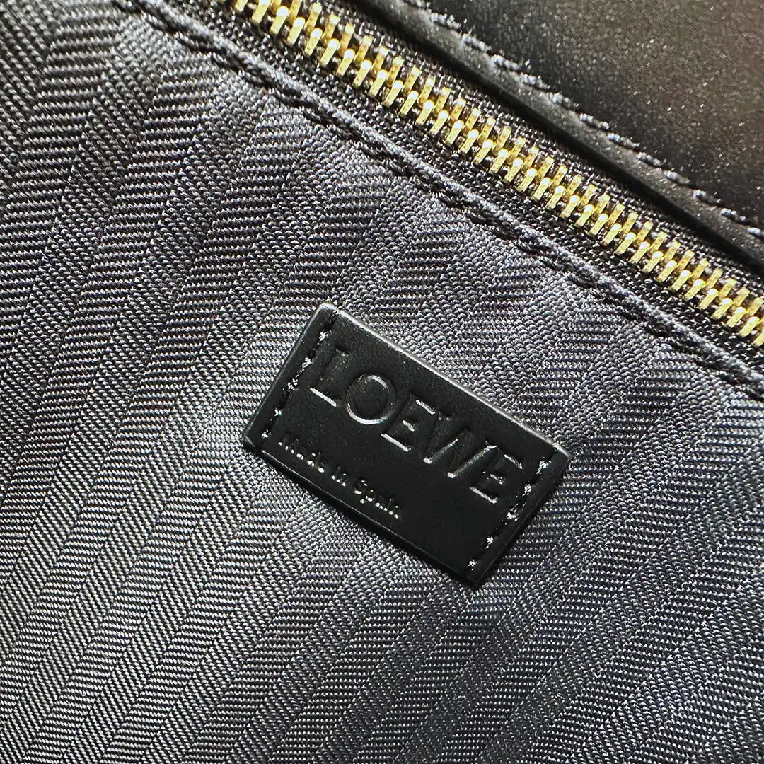 Loewe Shopper A4 Tote Bag Kalbsleder schwarz / sehr gut Loewe
