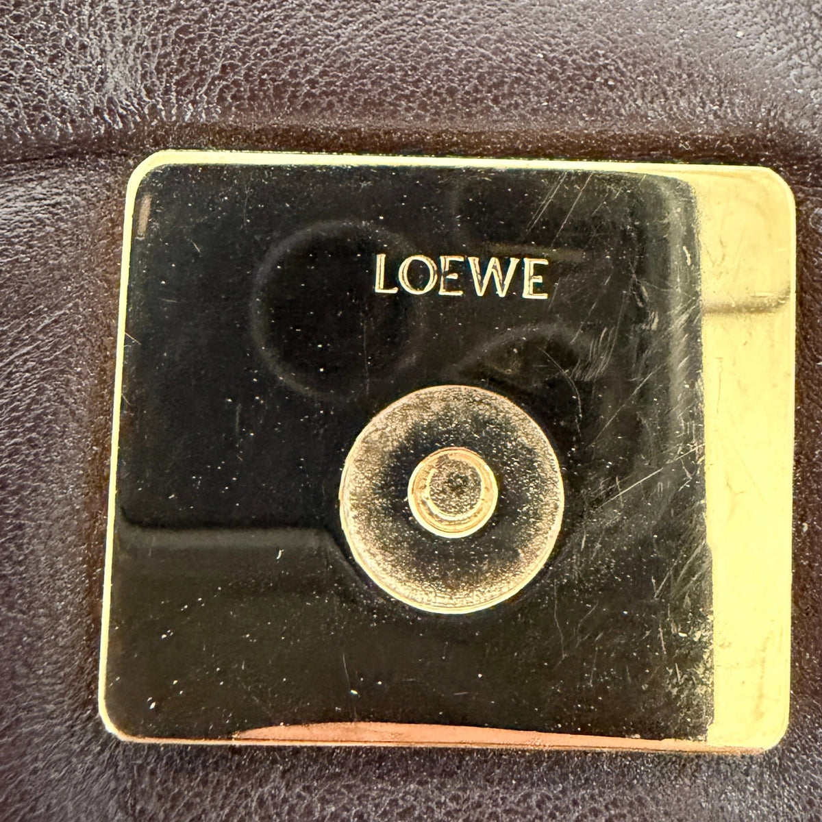 Loewe Goya Puffer Schultertasche dark chocolate / sehr gut Loewe