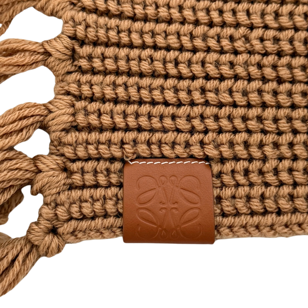 Loewe Wollschal Camel braun  / neuwertig Loewe