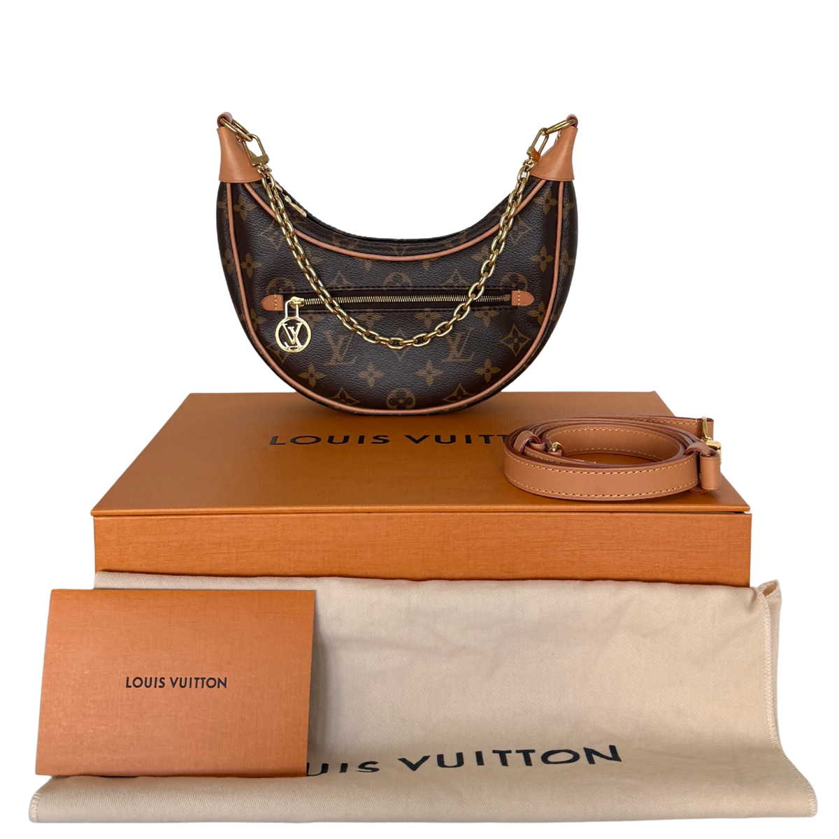 Louis Vuitton Loop PM Monogram Canvas M81098 Braun / sehr gut Louis Vuitton