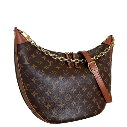 Louis Vuitton Loop Hobo Monogram Canvas Braun / sehr gut Louis Vuitton