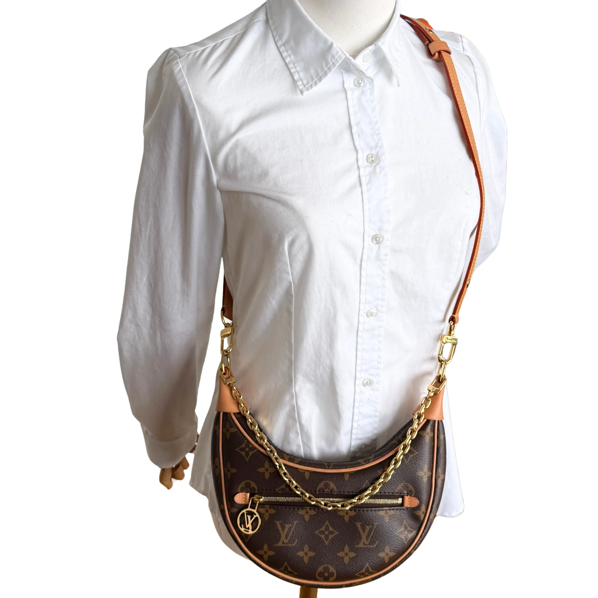 Louis Vuitton Loop PM Monogram Canvas M81098 Braun / sehr gut Louis Vuitton