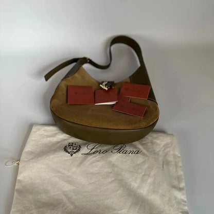 Loro Piana Bobbin Medium Tasche Golden Chestnut/Salty Capers/Sun Gold (B4L6) / sehr gut Loro Piano