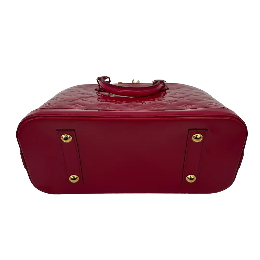 Louis Vuitton Alma PM Monogram Vernis Kirschrot /gut Louis Vuitton