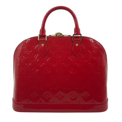 Louis Vuitton Alma PM Monogram Vernis Kirschrot /gut Louis Vuitton