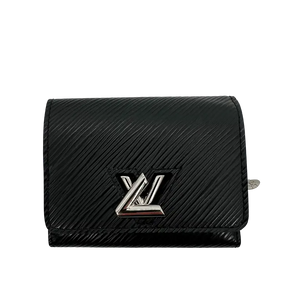 Louis Vuitton Black Epi Twist Compact Portemonnee